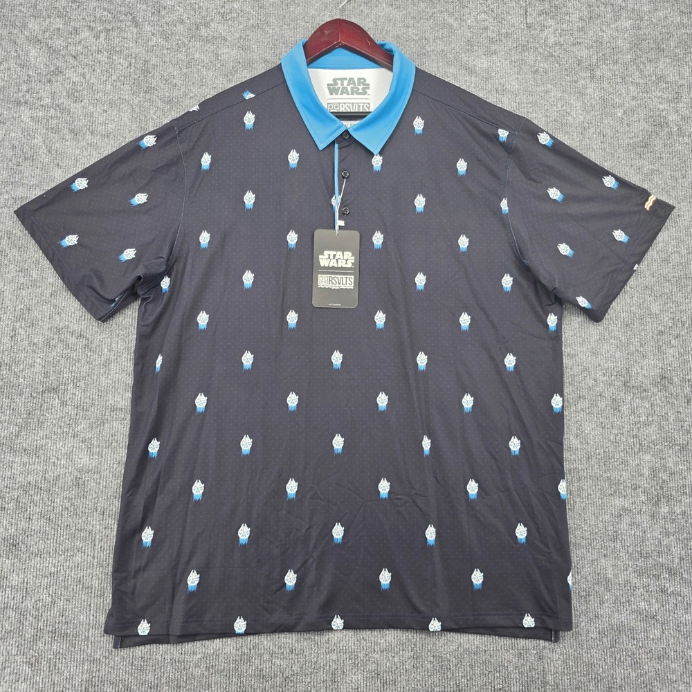 RSVLTS Breakfast Balls Star Wars Millennium Falcon Polo Shirt Mens 2XL NWT